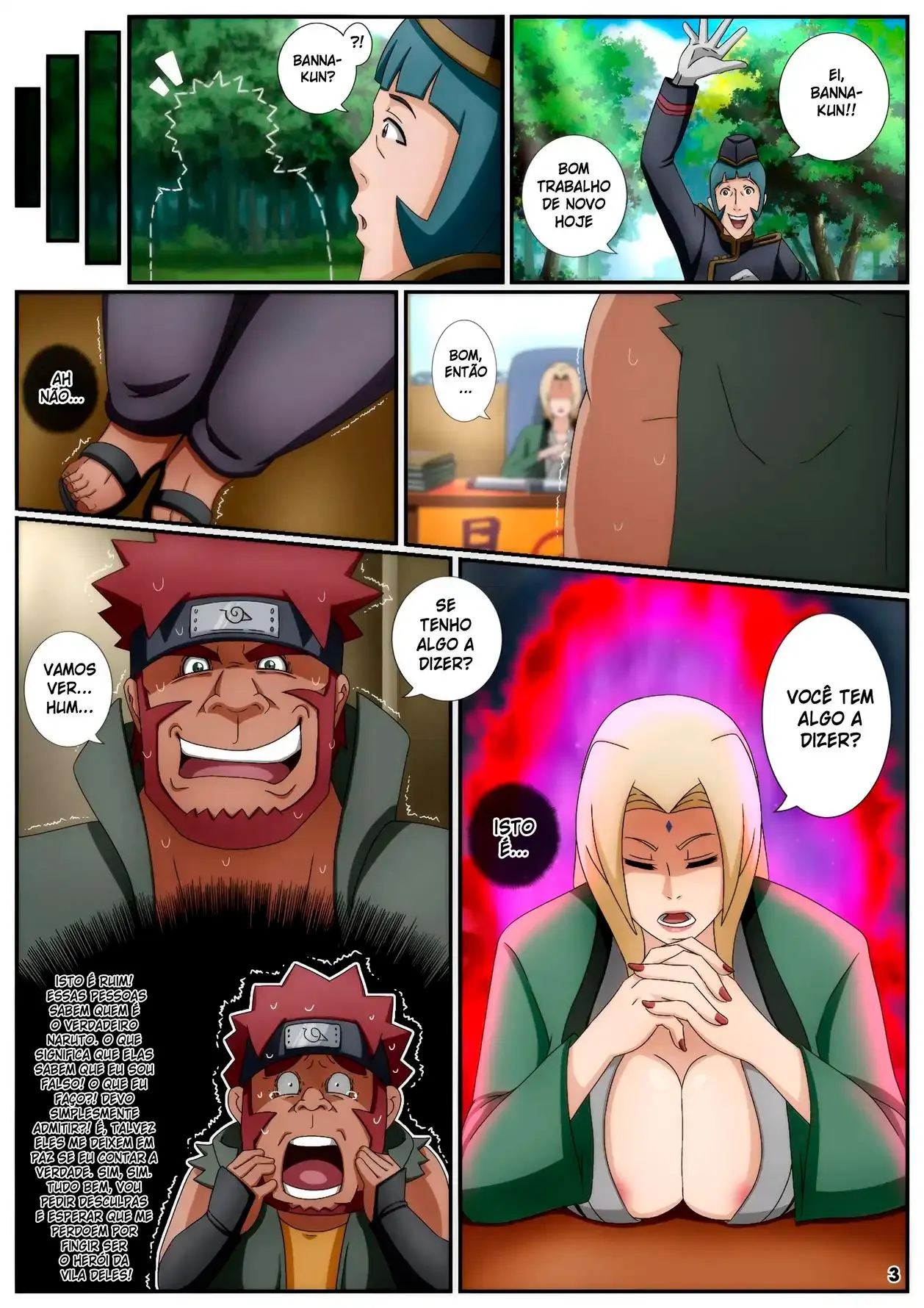 A heroina peituda da aldeia da folha Hentai Naruto
