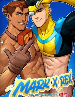 Mark x Rex HQ porno de sexo Gay entre heróis
